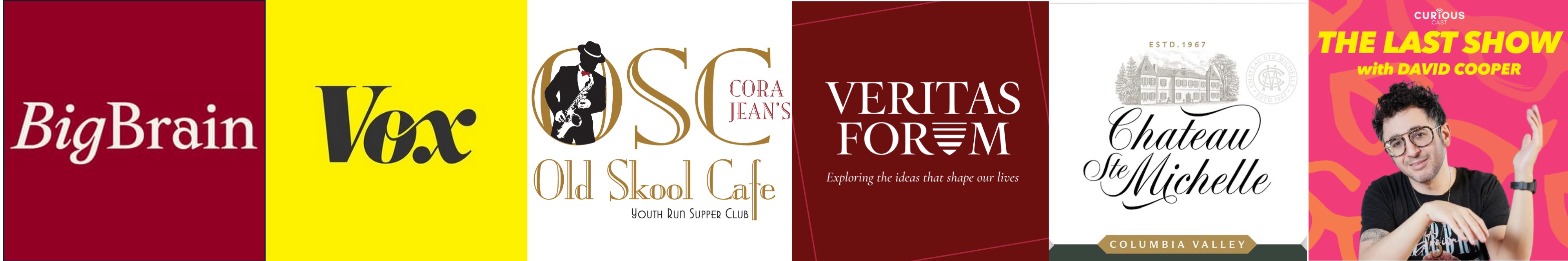 Logos of organizations and venues where I have contributed public-facing work